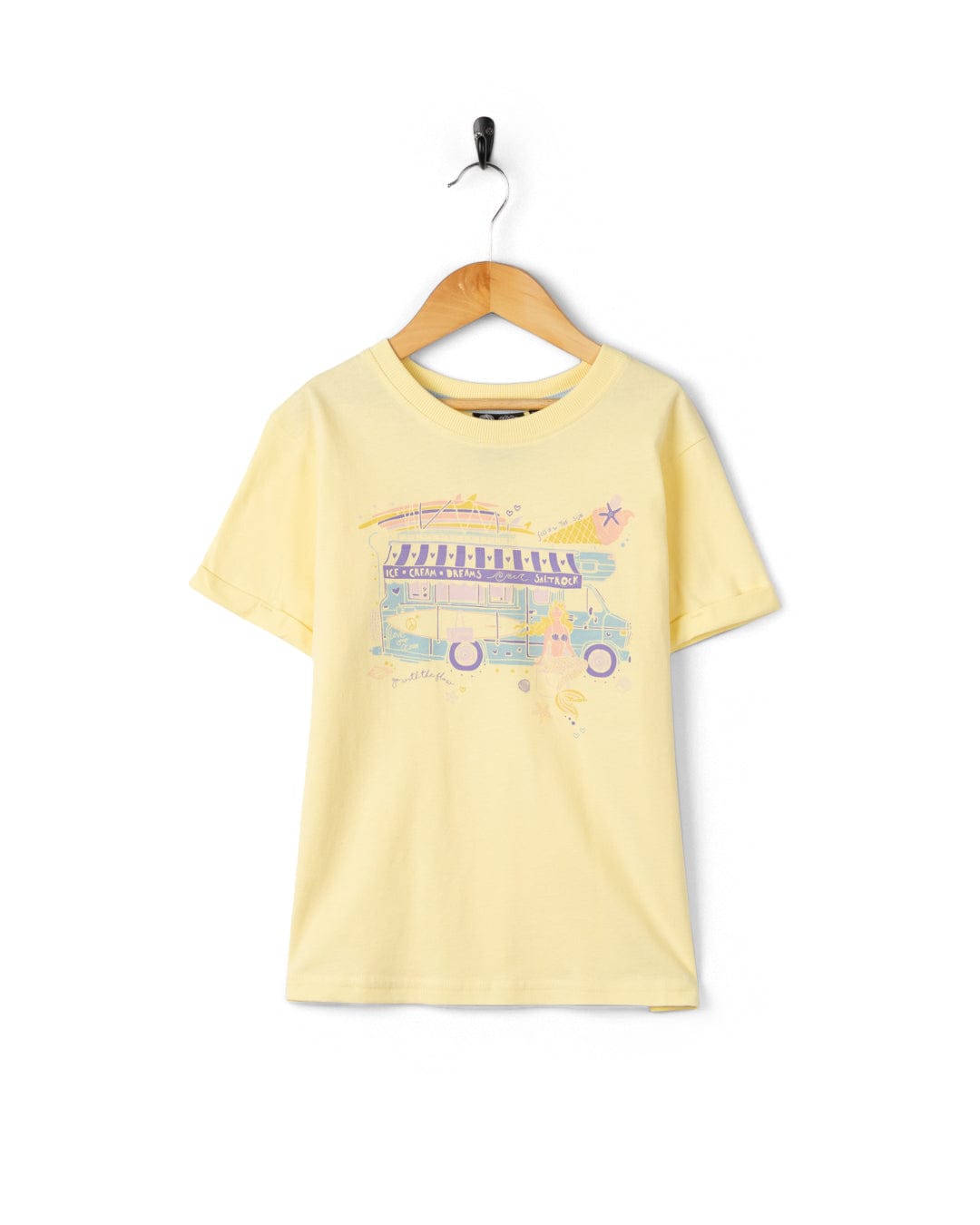 Scoop Kids Short Sleeve T-Shirt in Light Yellow