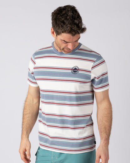 Race Heritage - Mens T-Shirt - Cream Stripe
