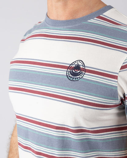 Race Heritage - Mens T-Shirt - Cream Stripe