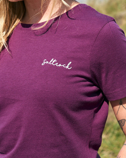 Velator - Womens Short Sleeve T-Shirt - Dark Purple