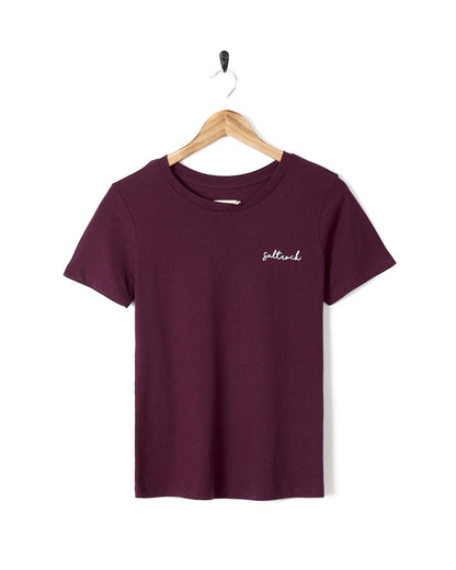 Velator - Womens Short Sleeve T-Shirt - Dark Purple