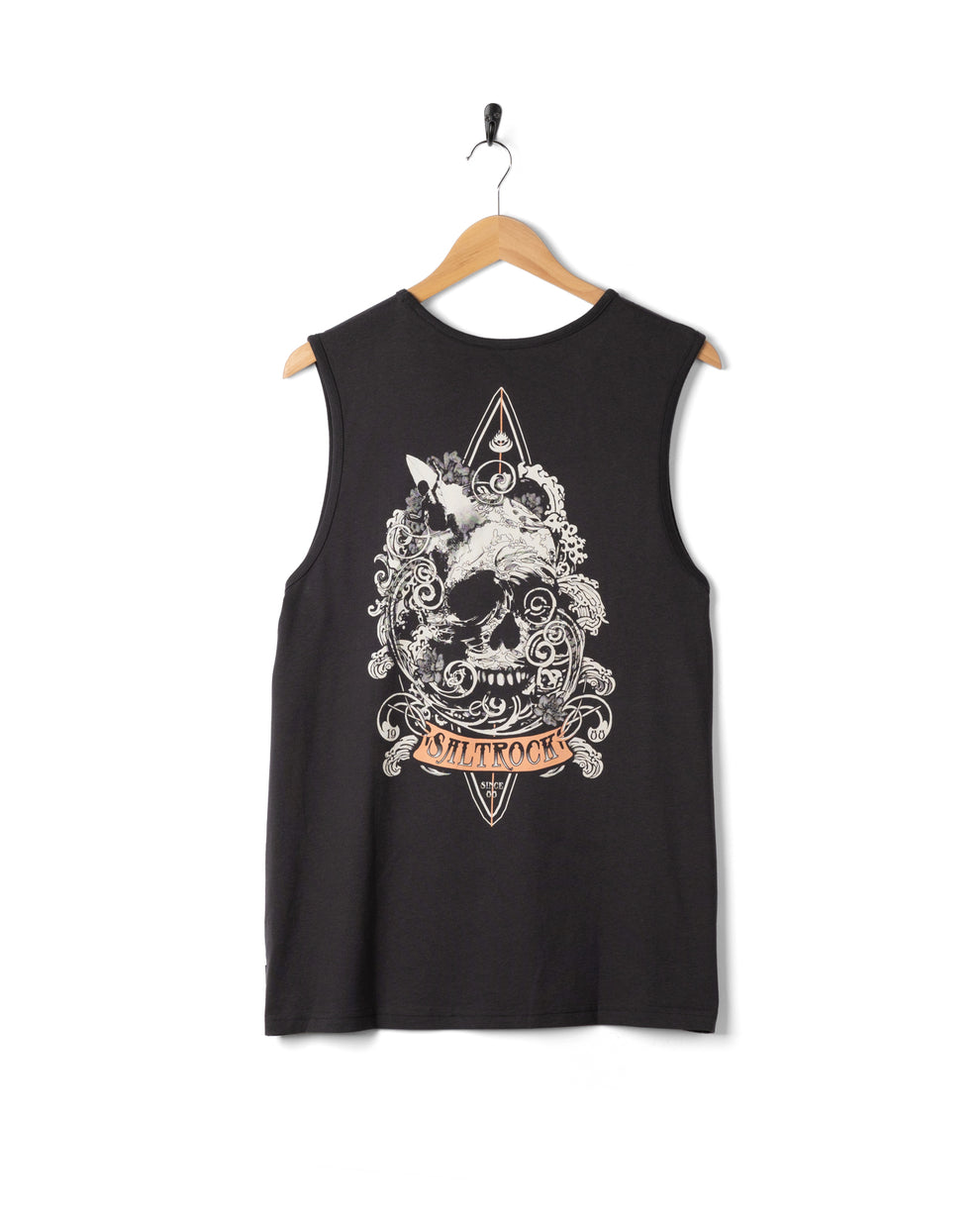 Dark Water Mens Vest in Dark Grey