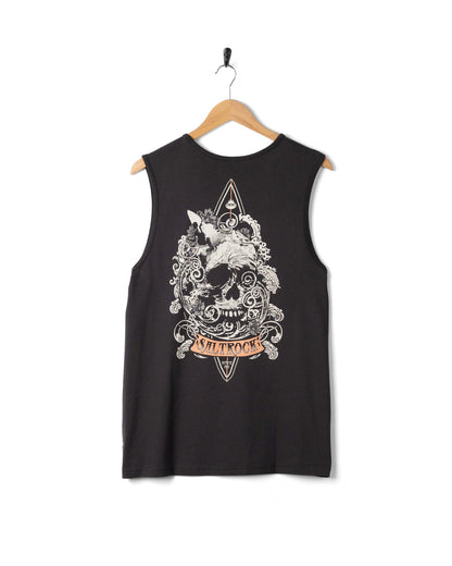 Dark Water Mens Vest in Dark Grey