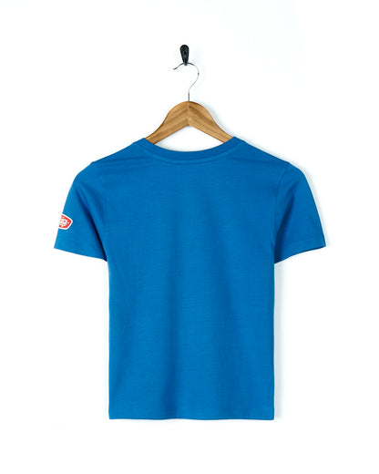 Warp Mashup - Boys Short Sleeve T-Shirt - Blue
