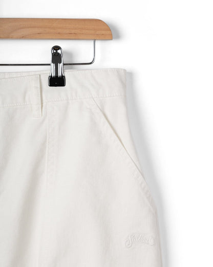 Ogden - Womens Longline Chino Shorts - White