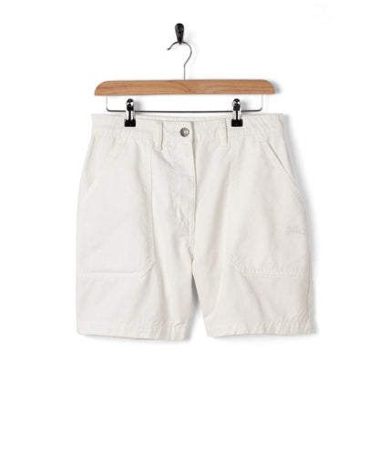 Ogden - Womens Longline Chino Shorts - White