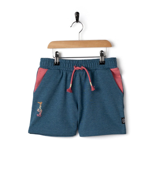 Rainbow Ocean Kids Short in Dark Blue