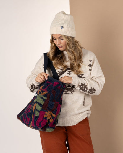 Balance Boutique - Sherpa Shopper - Blue