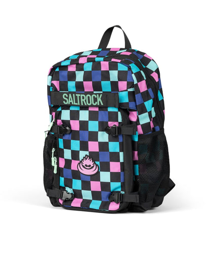 Skatecheck Backpack Rucksack In Black