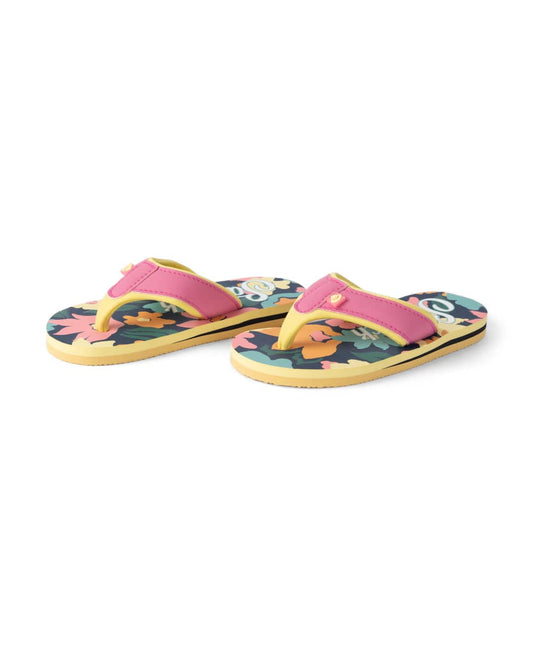 Holidaze Kids Flip Flops in Bright Pink