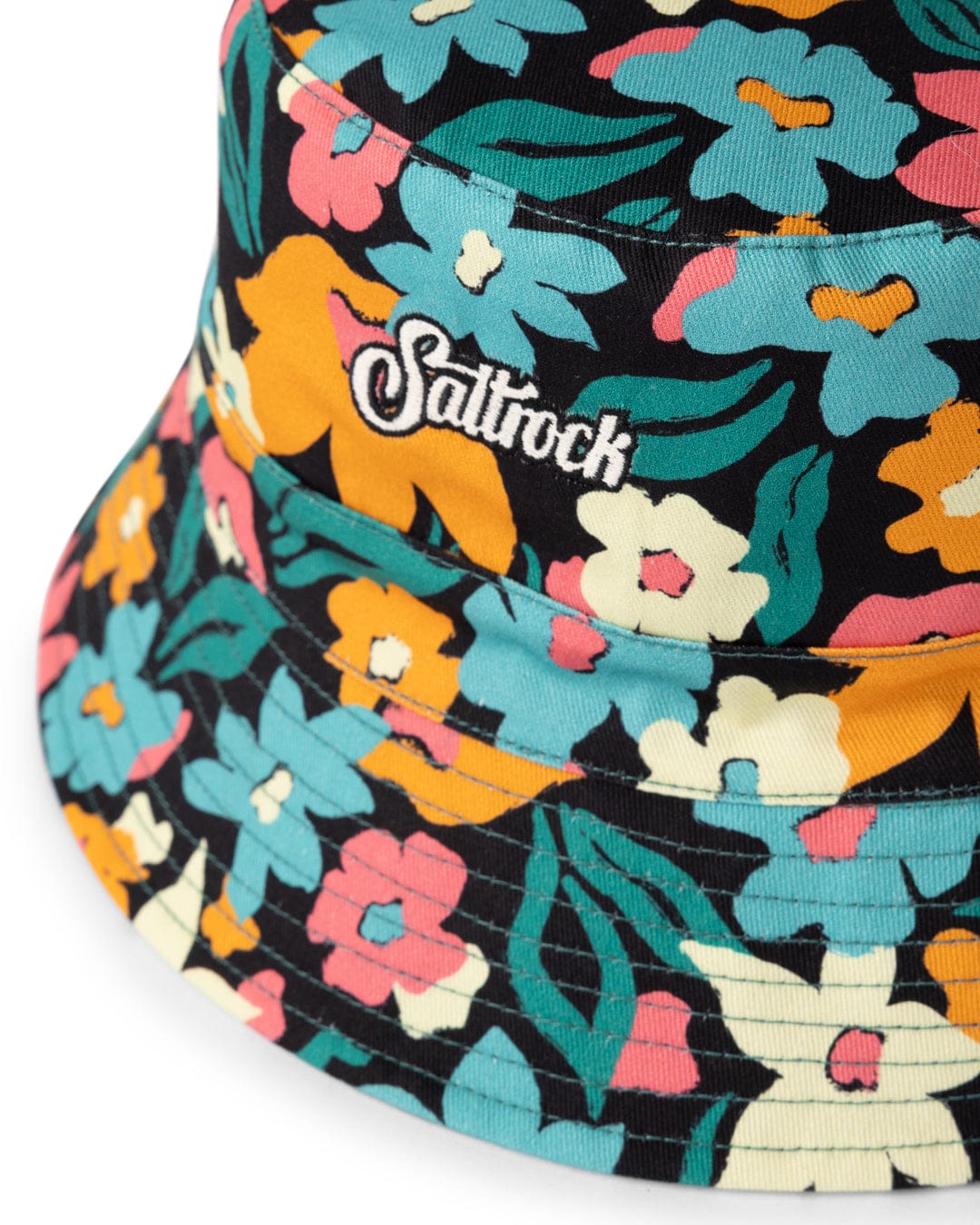 Holidaze Floral Reversible Bucket Hat in Blue