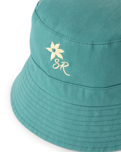 Holidaze Floral Reversible Bucket Hat in Blue