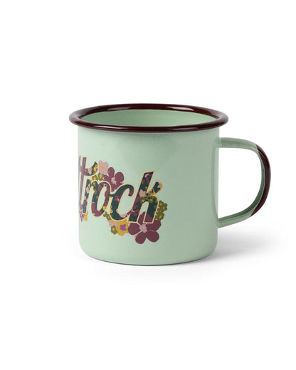 Trader Ditsy - Enamel Mug - Light Green