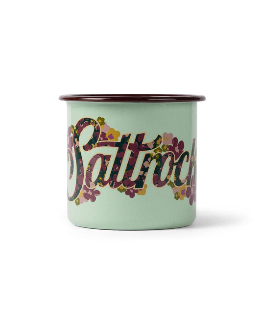 Trader Ditsy - Enamel Mug - Light Green