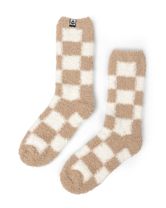 Calla Socks In Light Brown