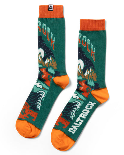 Base Camp Socks in Green