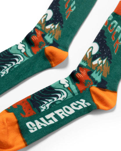 Base Camp Socks in Green