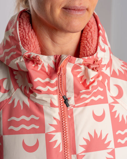 Recycled Changing Robe - Equinox - Coral