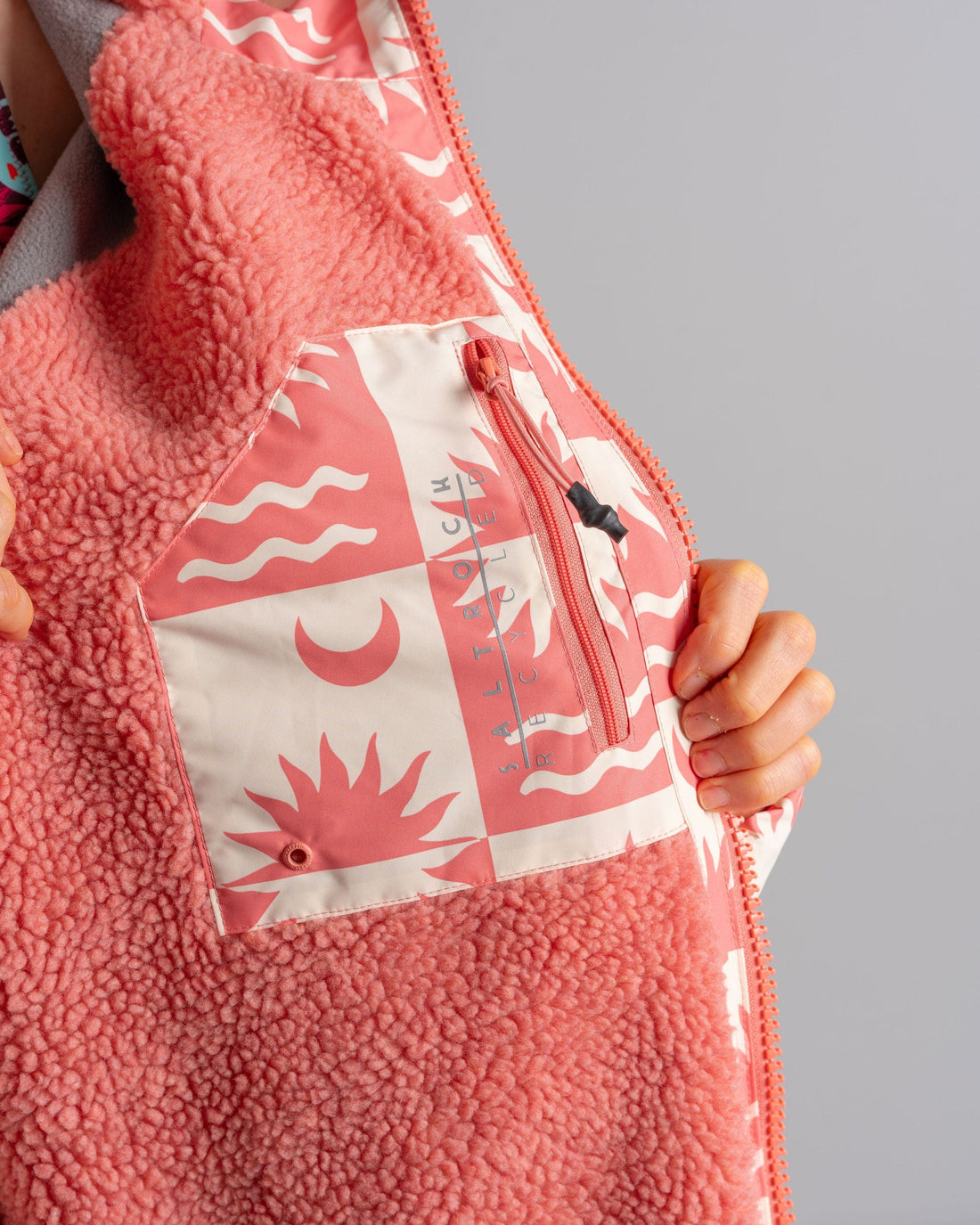 Recycled Changing Robe - Equinox - Coral