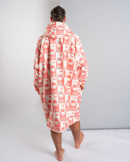 Recycled Changing Robe - Equinox - Coral