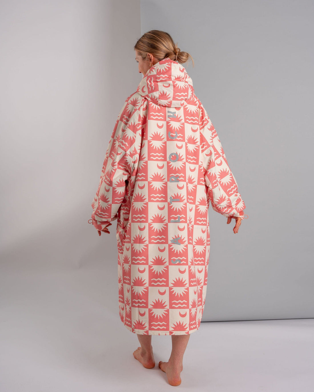 Recycled Changing Robe - Equinox - Coral