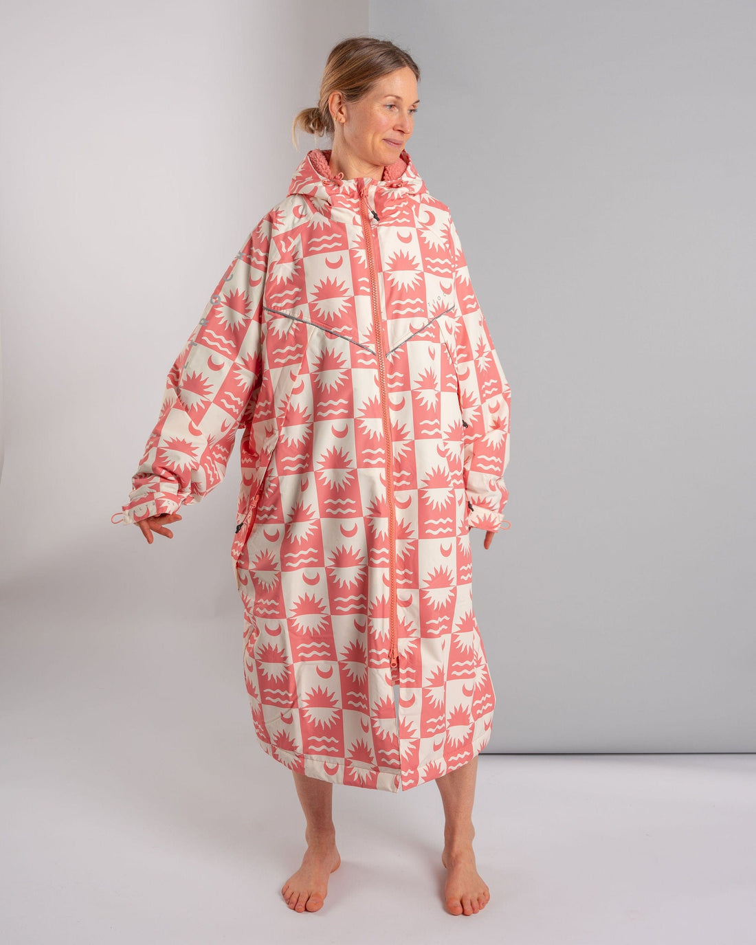 Recycled Changing Robe - Equinox - Coral