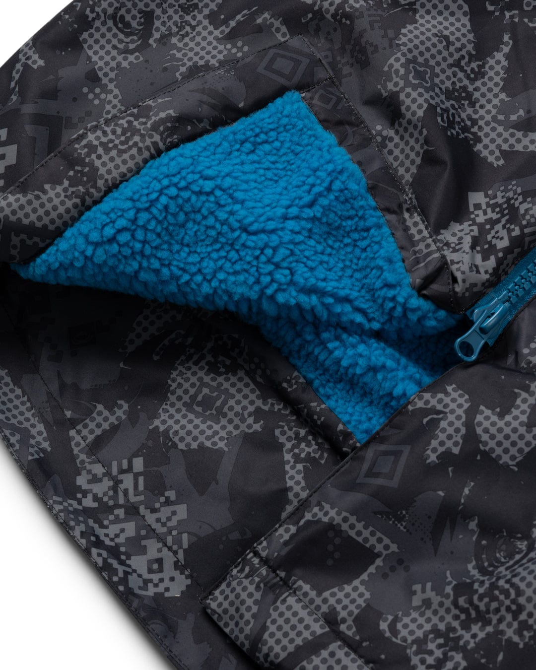 Digicamo - Kids Changing Robe - Black/Blue