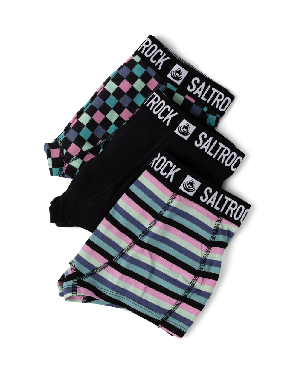 Kids Skatecheck Boxer Pack In Black
