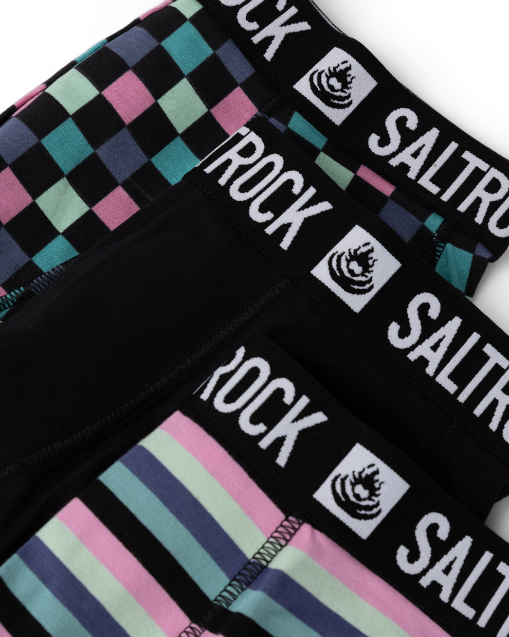 Kids Skatecheck Boxer Pack In Black