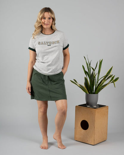 Remi - Womens Skirt - Green
