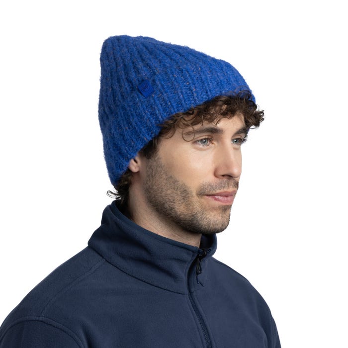 Eyla Royal Blue - Knitted & Polar Beanie - BUFF