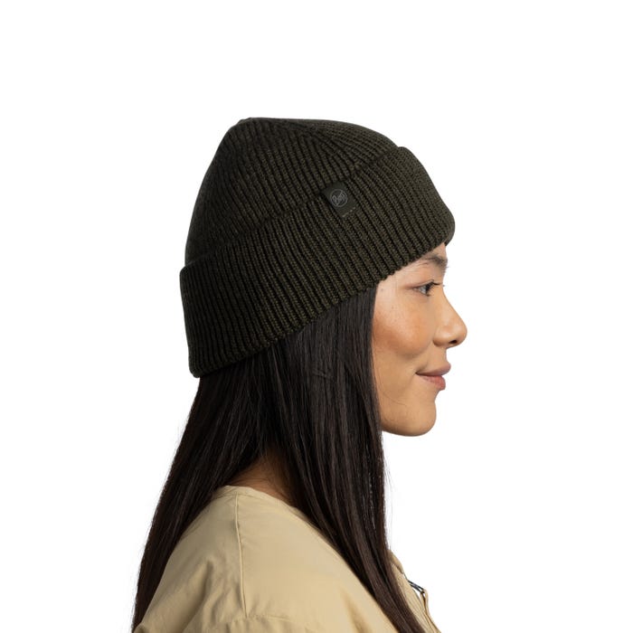 Merix Bark - Merino Knitted Beanie - BUFF