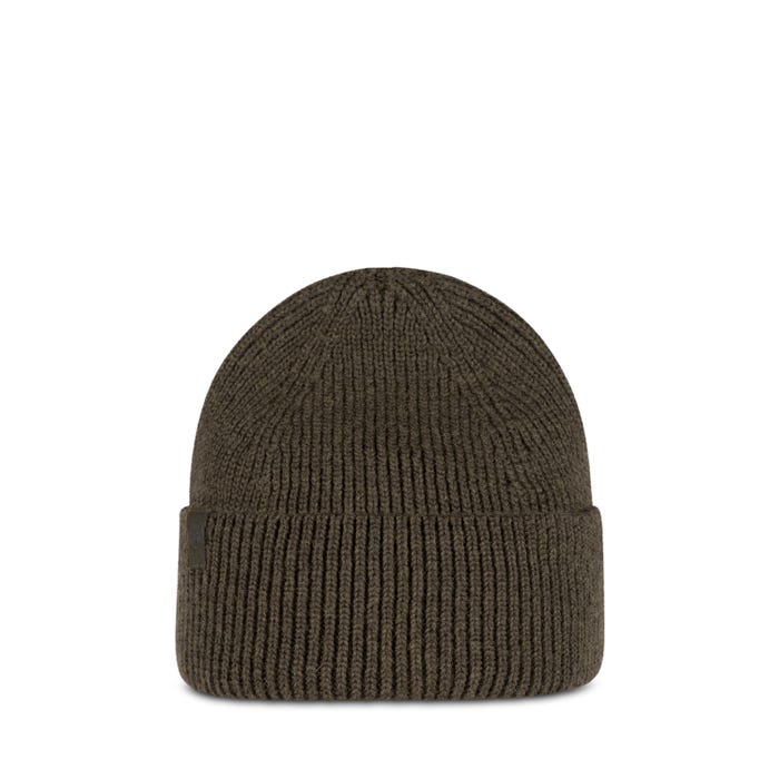 Merix Bark - Merino Knitted Beanie - BUFF