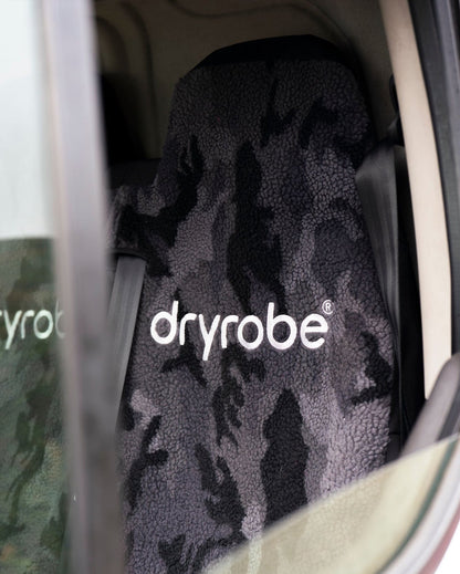 Dryrobe Camo Black Single Car Seat Cover