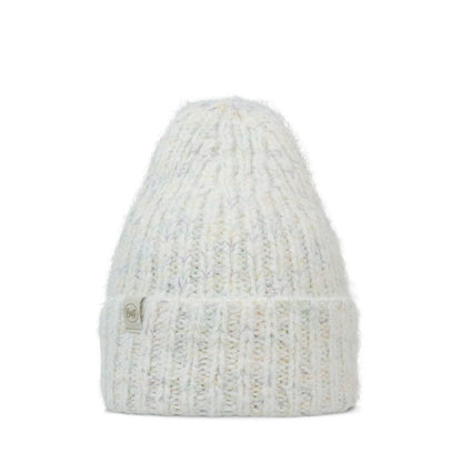 Eyla White - Knitted & Polar Beanie - BUFF