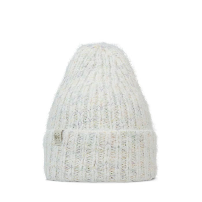 Eyla White - Knitted & Polar Beanie - BUFF