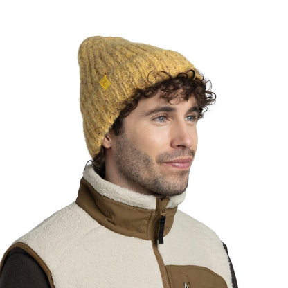 Eyla Bamboo - Knitted & Polar Beanie - BUFF