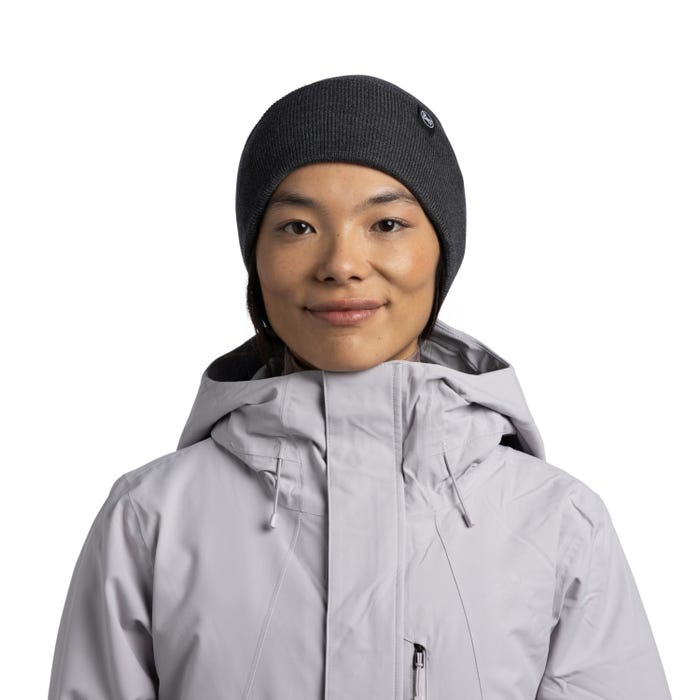 Lilon Grey Heather - Knitted Beanie - BUFF