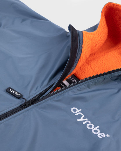 dryrobe Advance Long Sleeve - Dark Grey/Orange