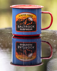 Last Light Mountain Mug In Bright Blue