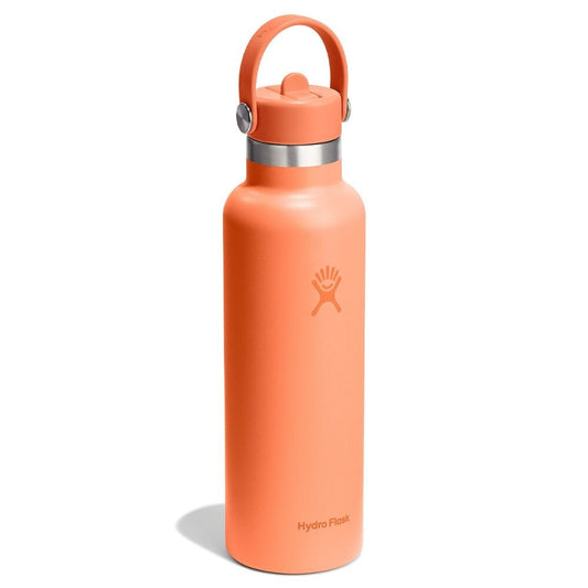21 oz (621 ml) Standard Mouth with Flex Straw Cap - NECTAR ORANGE - Hydro Flask