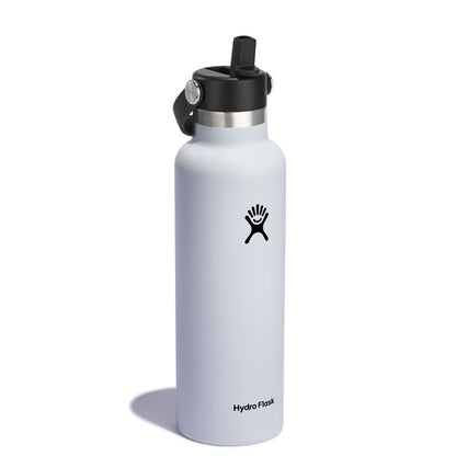 21 oz (621 ml) Standard Mouth with Flex Straw Cap - White - Hydro Flask