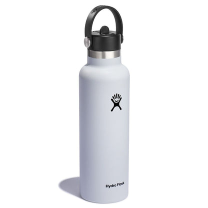 21 oz (621 ml) Standard Mouth with Flex Straw Cap - White - Hydro Flask