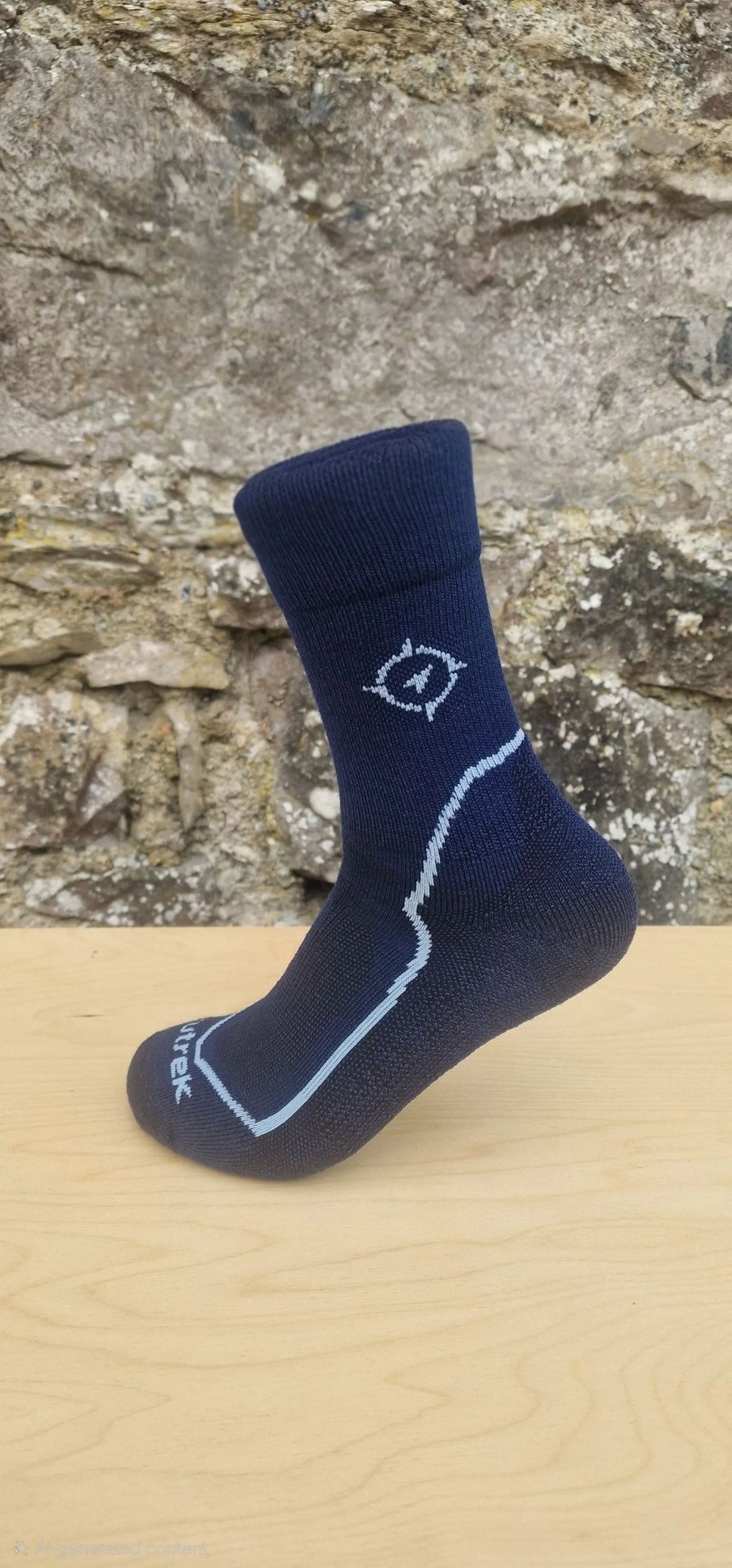 Trutrek Merino Hiker Twin Pack Light Weight in Navy/Slate