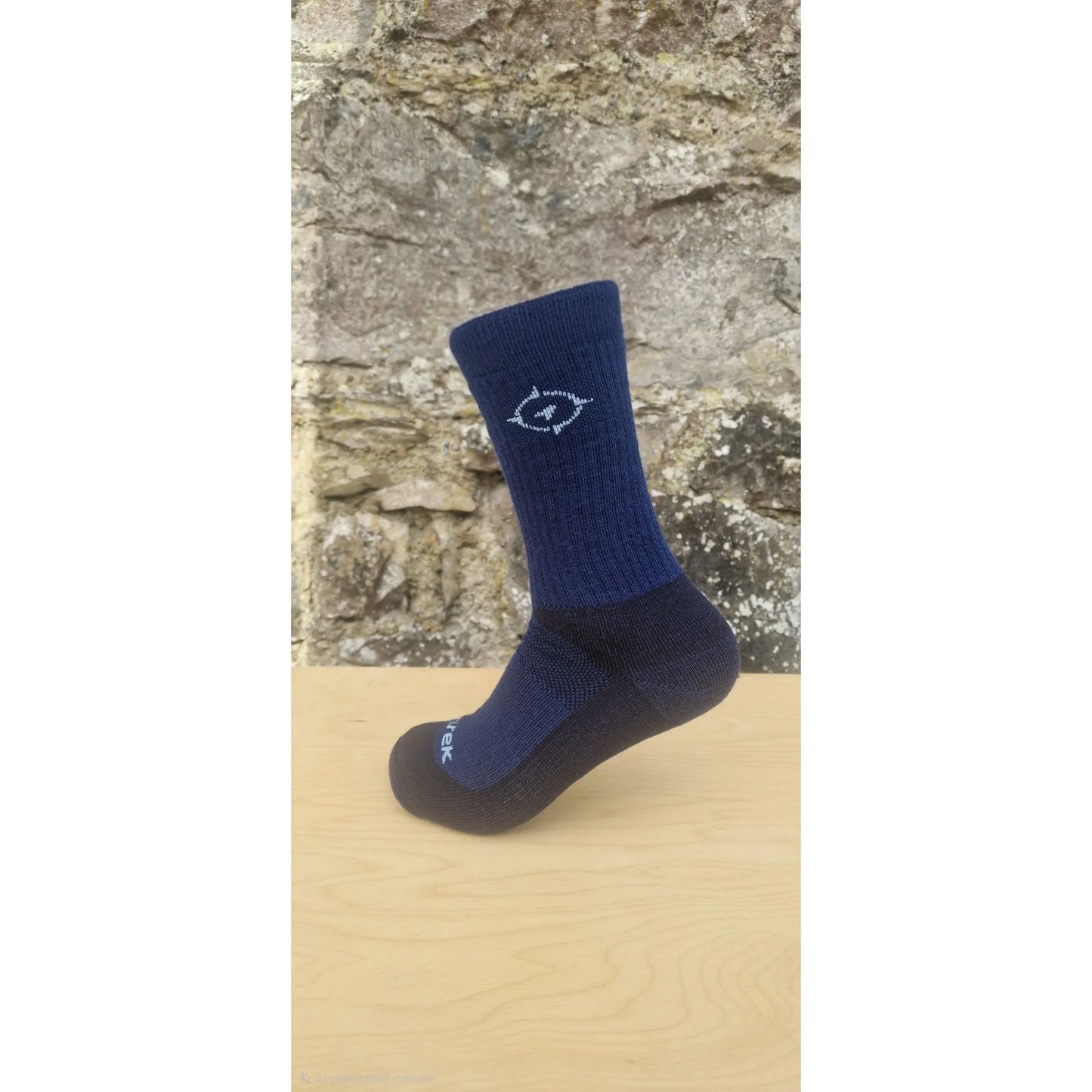 Trutrek Merino Hiker Twin Pack Mid Weight in Grey/Navy
