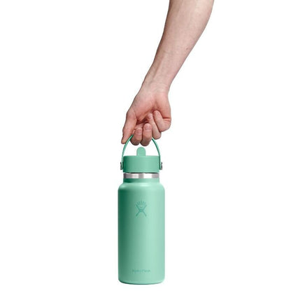 32 oz (946 ml) Wide Mouth with Flex Straw Cap - Mermaid green - Hydro Flask