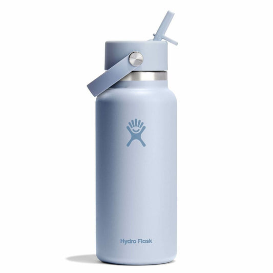 32 oz (946 ml) Wide Mouth with Flex Straw Cap - Surf - Hydro Flask