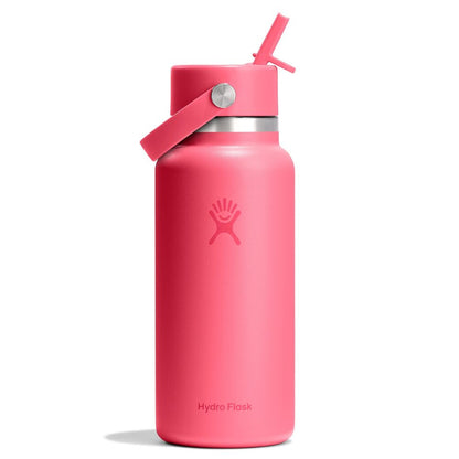 32 oz (946 ml) Wide Mouth with Flex Straw Cap - Pop Pink - Hydro Flask