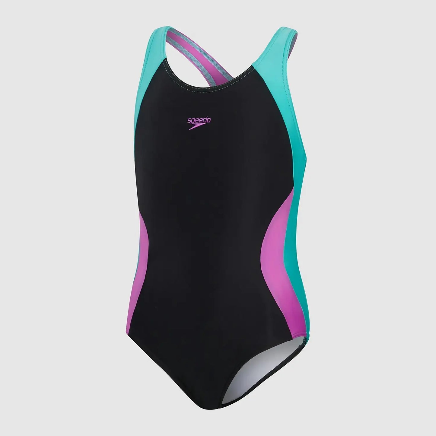 Girls' Colourblock Spiritback Swimsuit