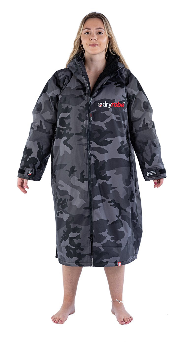 Dryrobe - Long Sleeve Camo Black/Black